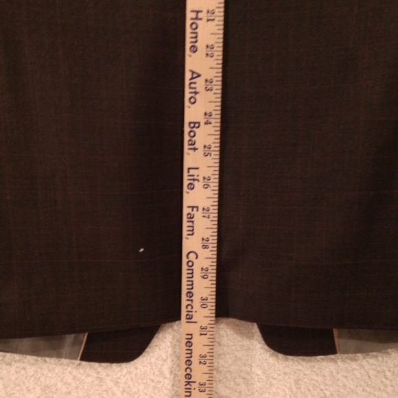 Michael kors MK 100% wool sport coat blazer mens size 40R dark gray 2 button - Picture 10 of 12